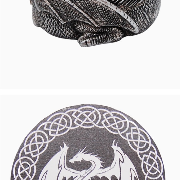 Dragon Coasters Flying Goth Holder -3 Coaster Set - Picture 5 of 11